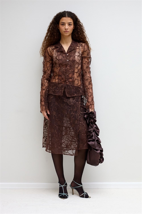 OPERA SPORT ALBA LONG SKIRT BROWN